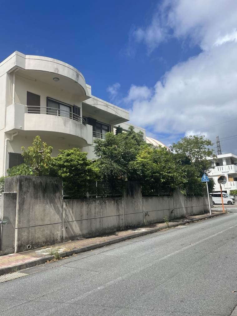 Street leading toward the building